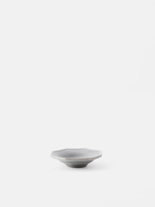 awabi ware / 八角豆皿(青マット)