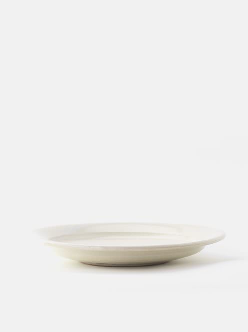 awabi ware / 8寸平成平皿(白磁)