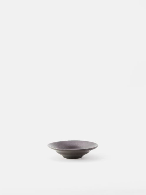 awabi ware / 丸豆皿(黒)