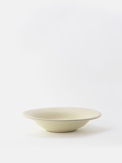 awabi ware / 丸中深皿M(アイボリー)