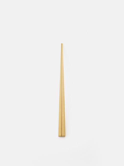 高野竹工 / 京・嵯峨 四角箸 白竹(22.5cm)