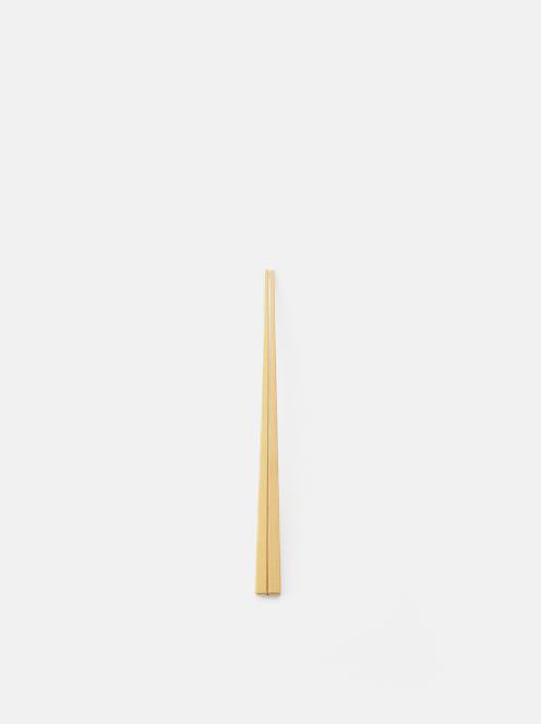 高野竹工 / 京・嵯峨 四角箸 白竹(18cm)