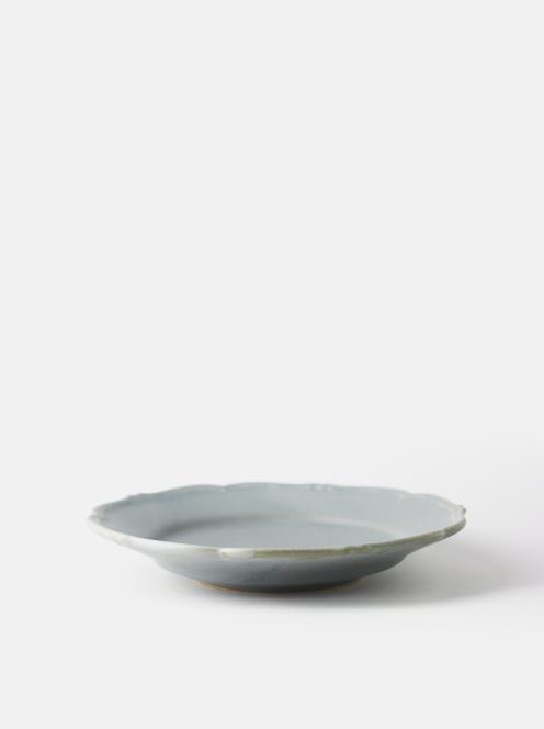 awabi ware / 輪花皿M(青マット)