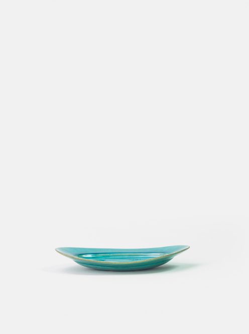 awabi ware / オーバル皿S(トルコ青)