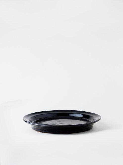Luft / Erde Plate / 益子 25cm (ツヤ黒)