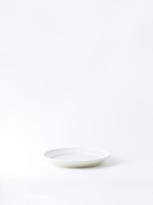 Luft / Erde Plate / 益子 17cm (白マット)