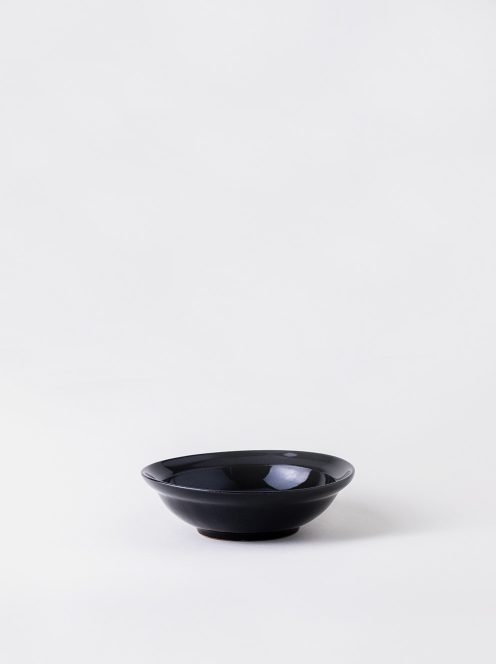 Luft / Erde Shallow Bowl / 益子(ツヤ黒)