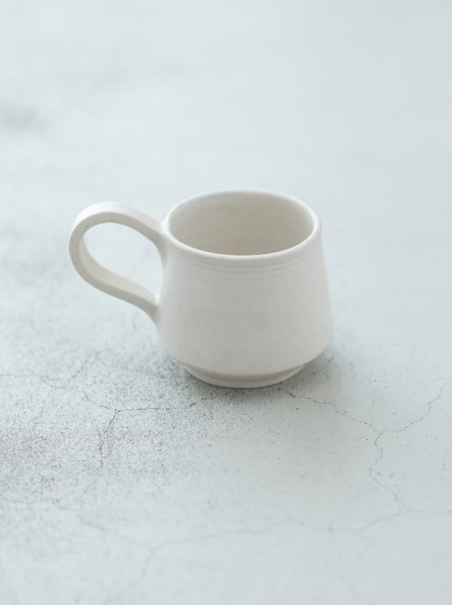 orumina kiln / カフェオレカップ(白マット)