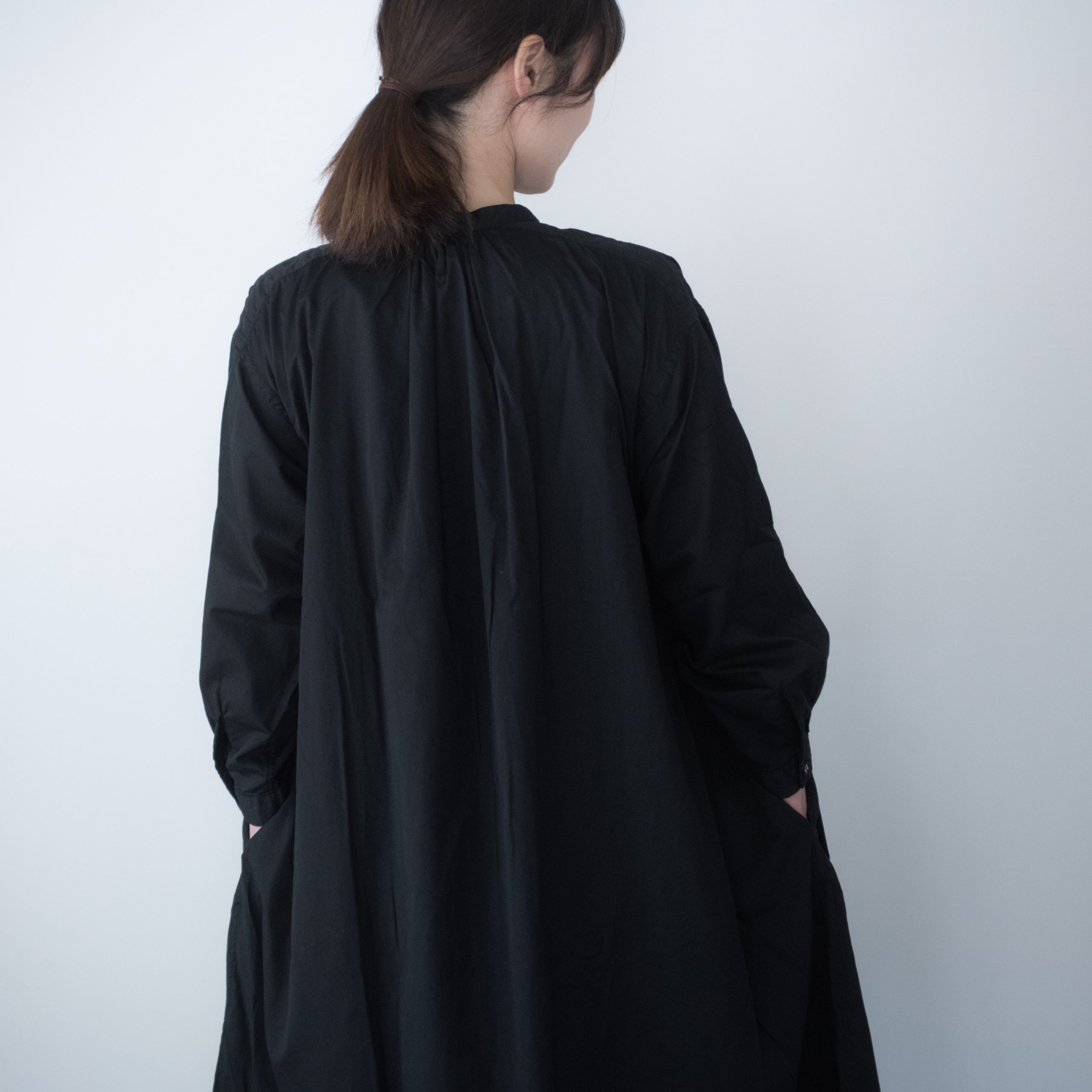 BOL DRESS（cotton silk black）