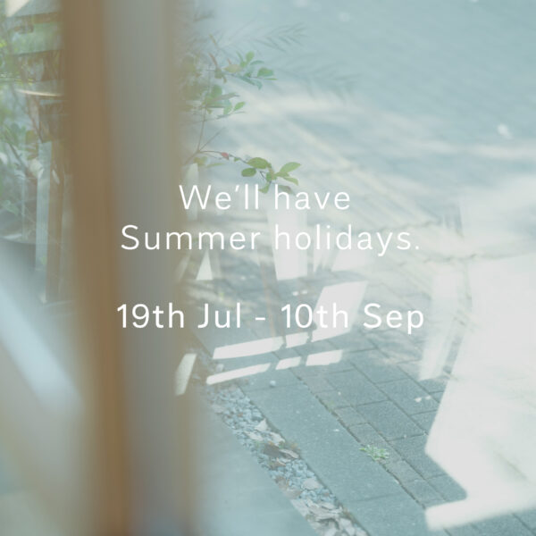 夏季休暇のお知らせ